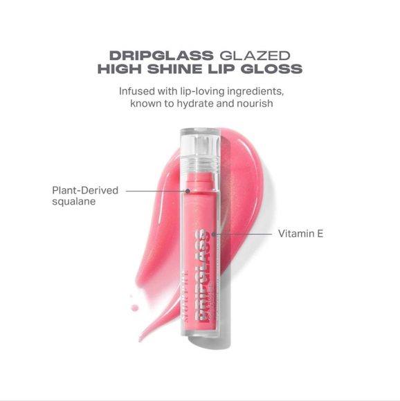 Morphe Dripglass Glazed High Shine Lip Gloss Shade: Berry Stained ✨ 🆕 - Picture 7 of 8